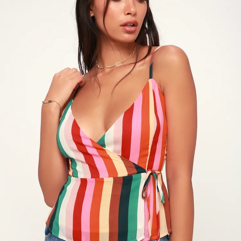 Lulus Sugar & Spice Wrap Top